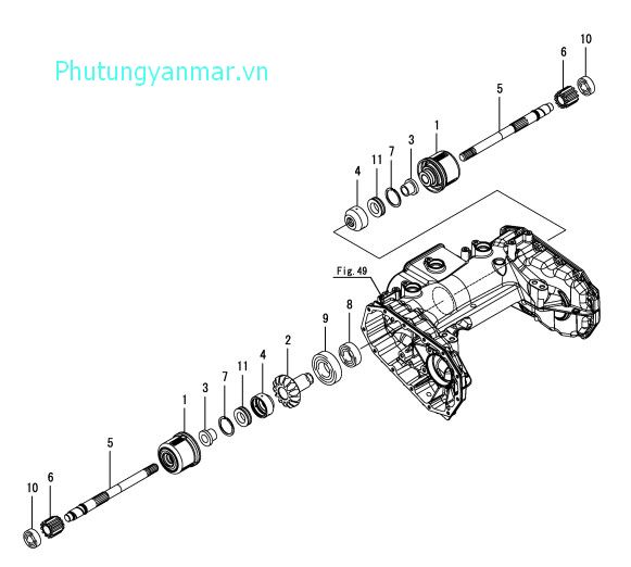 Trục ly hợp bên 